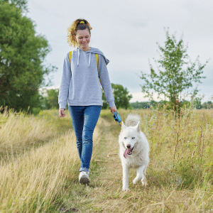 dog walking in Durham, NC with Bull City Pet Care dog walker